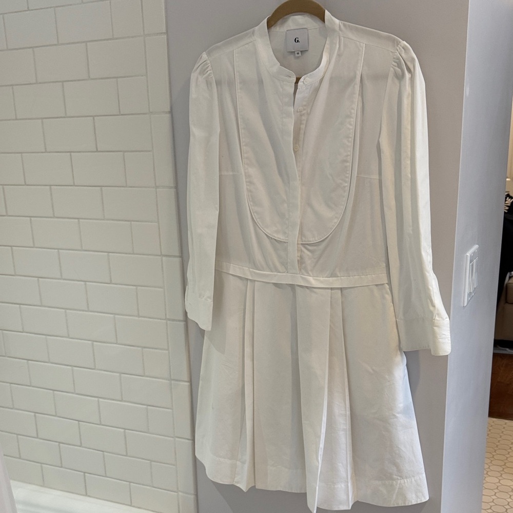 Chic White Long Sleeve Dress